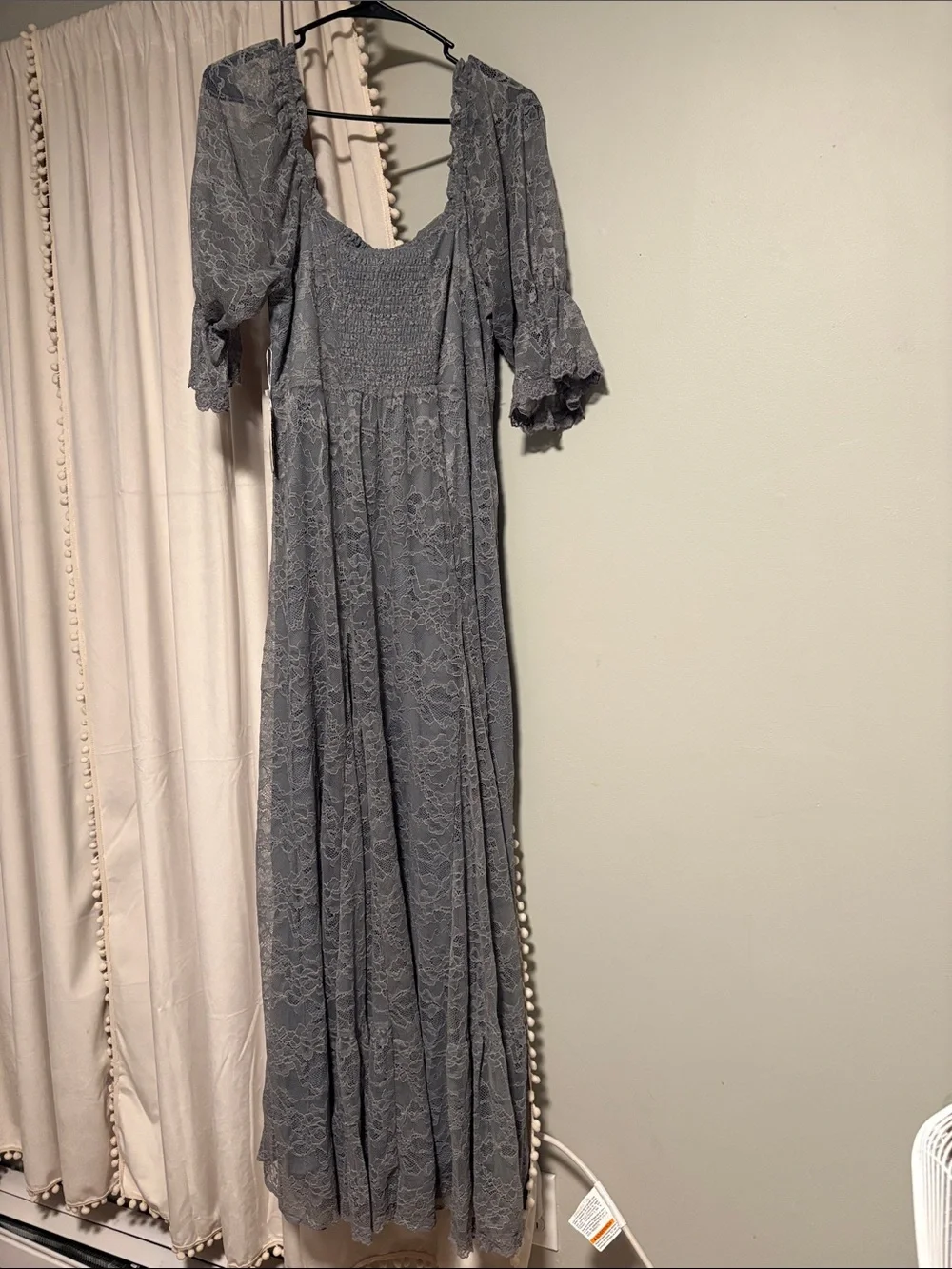 Joyfolie Gray Lace Maxi Dress - Picture 6 of 6
